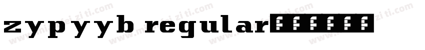 zypyyb regular字体转换
